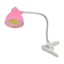 led-schreibtischleuchte mit klemme, augenschonend, 3 w, pink