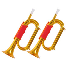 2 kinder musikinstrumente trompete plastikhorn für party fußball