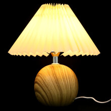 holz nachttischlampe tischleuchte schlafzimmer mit usb anschluss