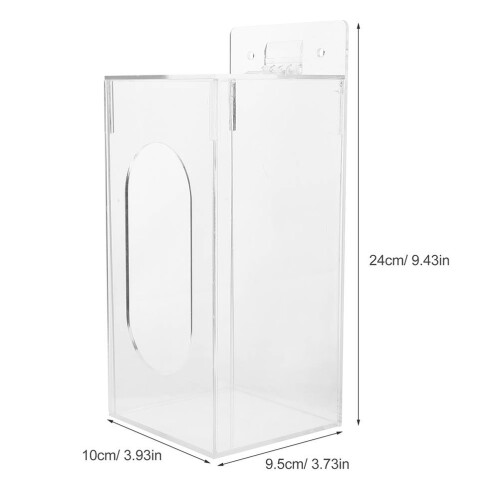 halterung für einwegmaske & , acryl-box, 2 1