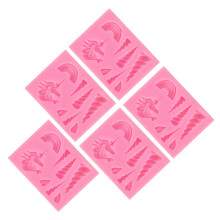 5Stück Silikon Einhorn Form Für Und Marzipan Kuchen