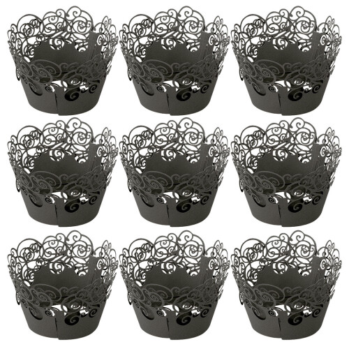 60 cupcake-förmchen mit ausstichmuster, hitzebeständig,