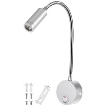 Ac 85-265V 3W 360-Grad Flexibler Arm Led Wandleuchte Mit Schalter
