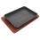 1 Set Steakplatte Mit Griff Und Holzunterlage 10