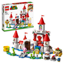 LEGO Super Mario Peachs Expansion Expansion 71408 Prezenty z zabawkami dla dzieci w wieku 8 lat plus z blokiem czasu plus bowser i ropuchy do pol
