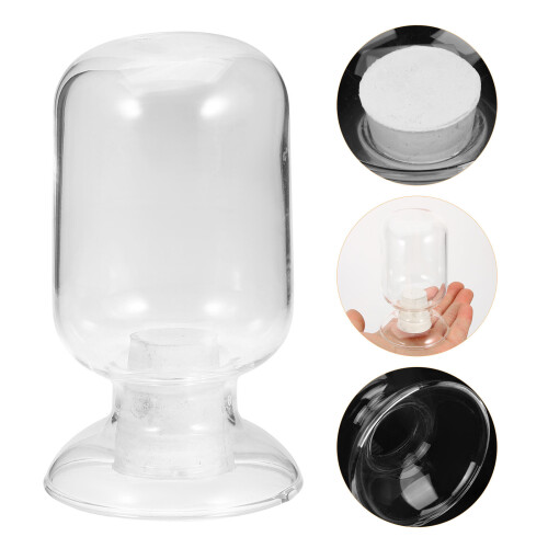 botella de vidrio para fósforos con transparente 2