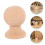 2 unidades bola madera 10 cm para remate poste barandilla puerta 11