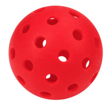 Luminous Pickleball Ball 74mm Standard 40-Hole Durable For Indoor Outdoor Tournament Play Red Practice Ball For Adults