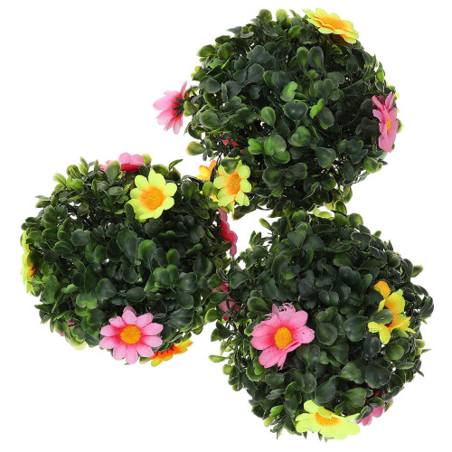 3 pièces gazon artificiel, fausses décoration mariage 1