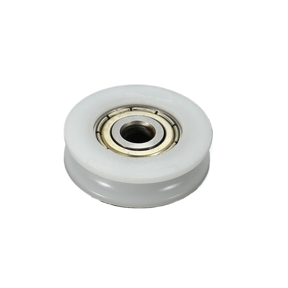 Wheel Roller Nylon U Groove Round Pulley Ball Bearing For Doors Windows Showers Drawers 4 Pcs 9084446183405