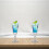 6 verres à liqueur transparents pied pour bar 11