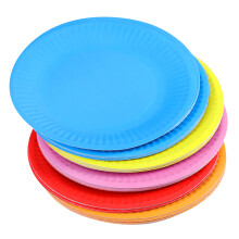 50 Pcs Assorted Color Round Paper Party