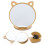 Wooden Vanity Mirror Fine Workmanship Desktop Travel 4