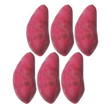 6pcs Lifelike Artificial Sweet Potato Foam Decorations