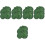 60 Pcs Realistic Simulation Lotus Leaves Pond Floating Decor 6