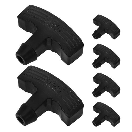 6pcs Recoil Starter Handle with Plastic Hand Pull Cord for Engine
