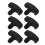 6pcs Recoil Starter Handle with Plastic Hand Pull Cord for Engine 10