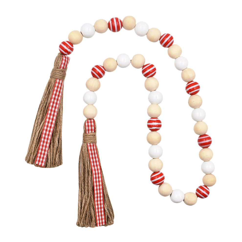 Rustic Prayer Bead Farmhouse Garland Twine Tassel Beads Bride-image-OPC-PKTTQYC-NEW