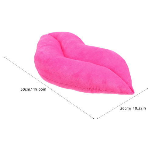 50cm red lips plush pillow with pp cotton for sofa cushion 1