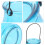 5pcs Hanging Glass Tea Light Holder Wall Mount Planter 7