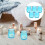 5pcs Hanging Glass Tea Light Holder Wall Mount Planter 4