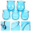 5pcs Hanging Glass Tea Light Holder Wall Mount Planter 5