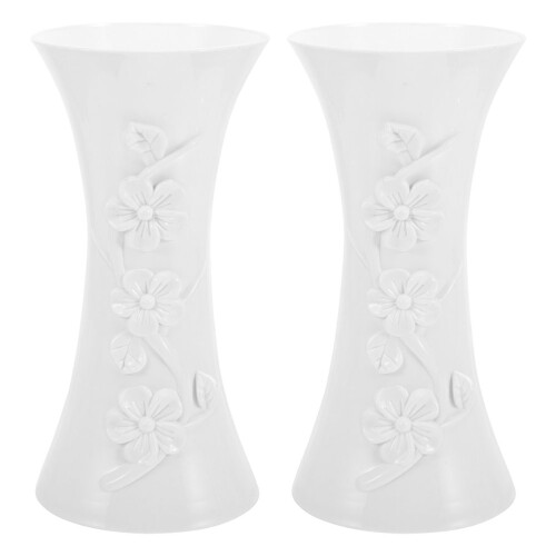 2pcs modern tall flower vases for home decor, bedroom, kitchen 2