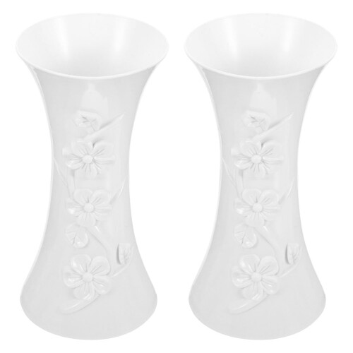 2pcs modern tall flower vases for home decor, bedroom, kitchen