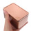 Rectangular Metal Tin Box Rose Gold 3pcs 12.0x8.0x6.5in 6