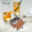 Rectangular Metal Tin Box Rose Gold 3pcs 12.0x8.0x6.5in 5