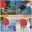 2 Pcs Paddle Table Tennis Racket Display Holder Transparent 7