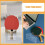 2 Pcs Paddle Table Tennis Racket Display Holder Transparent 8