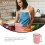 1set Pink Portable Milk Cup With Wear Resistant Bottom 11