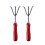 2 pcs practical three-tooth weeding rake for garden use 9