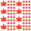 4 Pack Red Cardboard Maple Leaves Unique Leaf Adornment Decorative 7