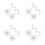 32 Pcs Glitter Snowflake Ornaments Xmas Hanging Decor 7