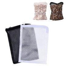 20pcs 15x20cm nylon mesh filter bags with zipper for aquarium pond garden
