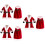 6 Pcs Christmas Cover Decor Suit 7