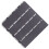 Plastic Interlocking Deck Tile Grey 1pack 12x12x0.7in 7