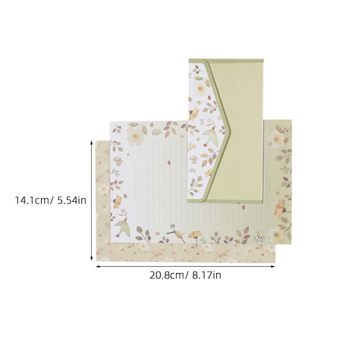 5 confezioni 45 pz, buste floreali e carta , kit 2