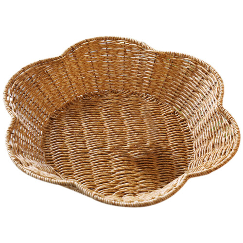 1Panier De Stockage Imitation Rotin Naturel Couleur