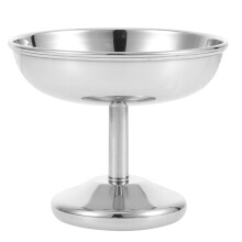 Silberne Eiscreme Und Dessert Schalen