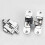 3D invisible hinge. Satin stainless steel.2 pieces30*110mm (left + right) 2