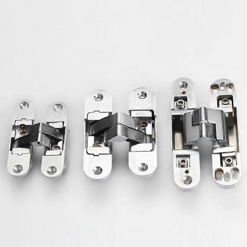 3D invisible hinge. Satin stainless steel.2 pieces30*110mm (left + right) 2