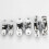 3D invisible hinge. Satin stainless steel.2 pieces30*110mm (left + right) 19