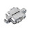 3D invisible hinge. Satin stainless steel.2 pieces30*110mm (left + right) 17