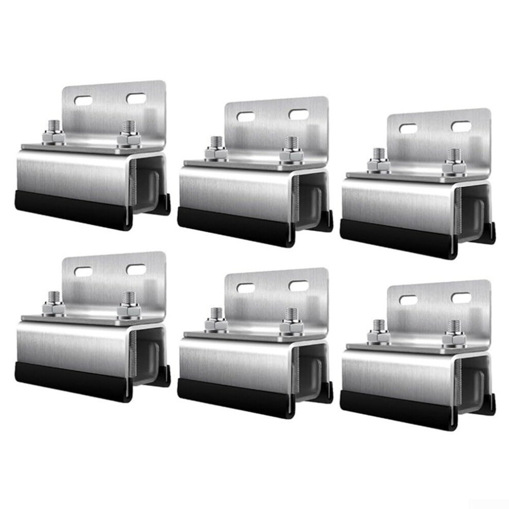 Rooftop Mounting Brackets For RVs And Yachts Stainless Steel 6-Piece Set Marine-Grade-image-OPC-PKTV2XN-NEW