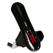 Luggage Scale Portable Digital Weighing Suitcase Hanging Scale with LED Backlit 110 lb/ 50KG Tare Function for Travel Luggage Black