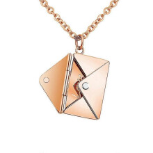 Envelope Pendant Necklace Love Little Message Clavicle Chain Women Jewelry