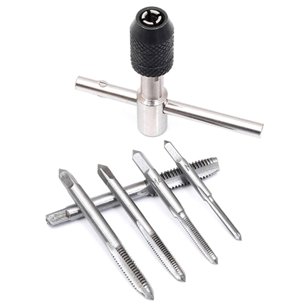 Adjustable T Type Machine Hand Tap Wrench 6Pcs Set For Screw Thread Taps Reamer Extractor Tap Holder 9084446184471